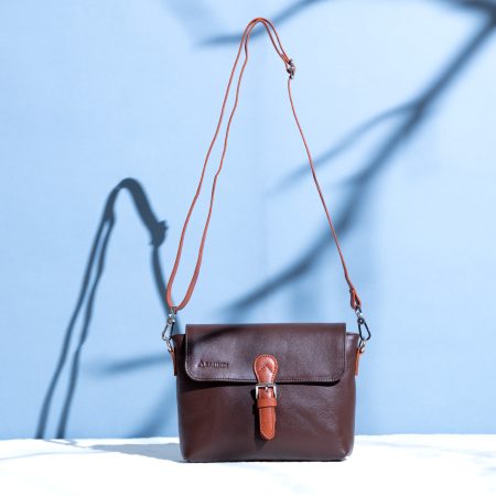 women cross body leather bag